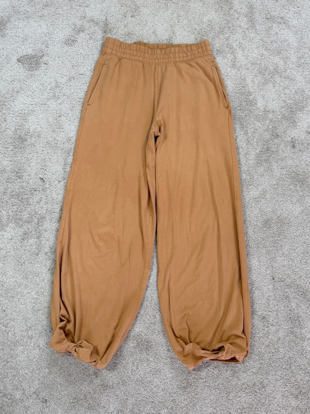 FP Movement by Free People Tan Wide-Leg Drawstring Pants